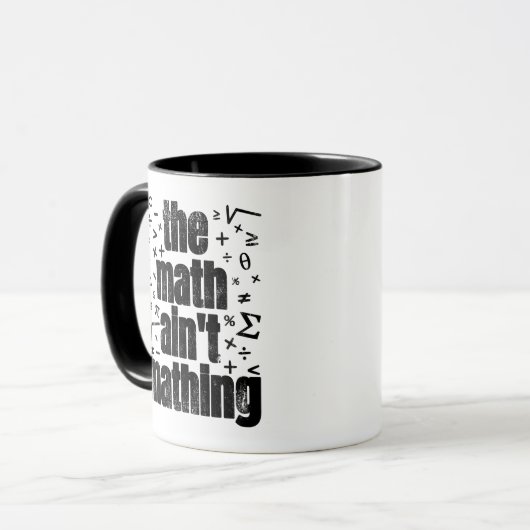 Mug Les maths ne sont pas des maths (Devant gauche)