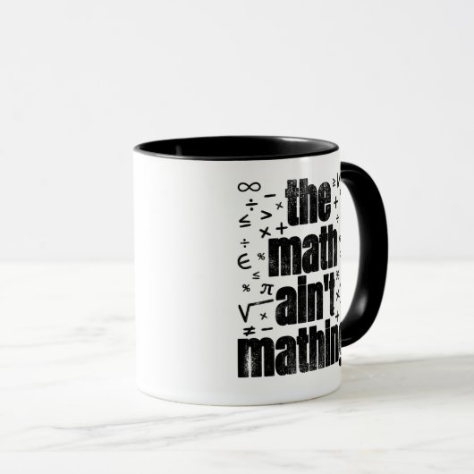 Mug Les maths ne sont pas des maths (Devant droit)