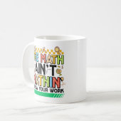Mug Les maths ne sont pas drôles Cadeaux de rentrée sc (Devant gauche)