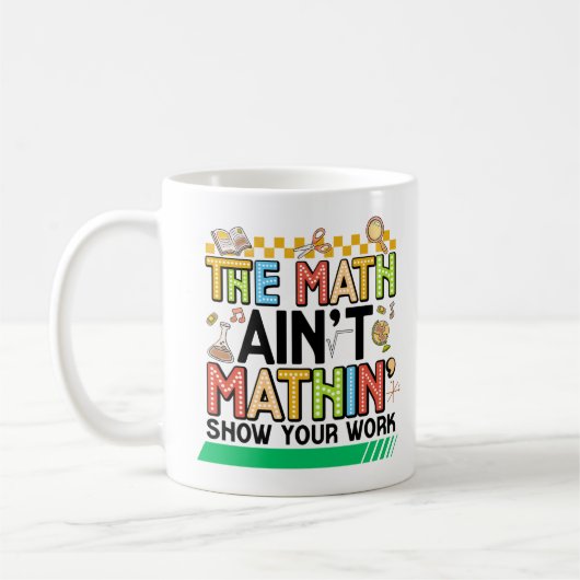 Mug Les maths ne sont pas drôles Cadeaux de rentrée sc (Gauche)