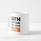 Mug Les maths s'en foutent (Devant gauche)