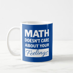 Mug Les maths s'en foutent de la musique à texte blan