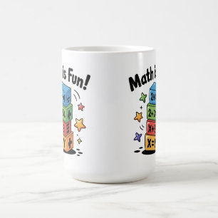 Mug Les maths sont des autocollants amusants
