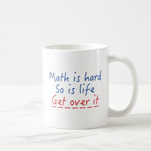 Mug Les maths sont dures (Droite)