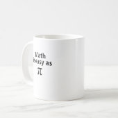 Mug Les maths sont faciles comme pi (Devant gauche)