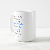 Mug Les maths sont mon superpouvoir Explorer les espri (Devant gauche)