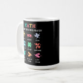 Mug Les maths vous gardent en équilibre (Devant gauche)