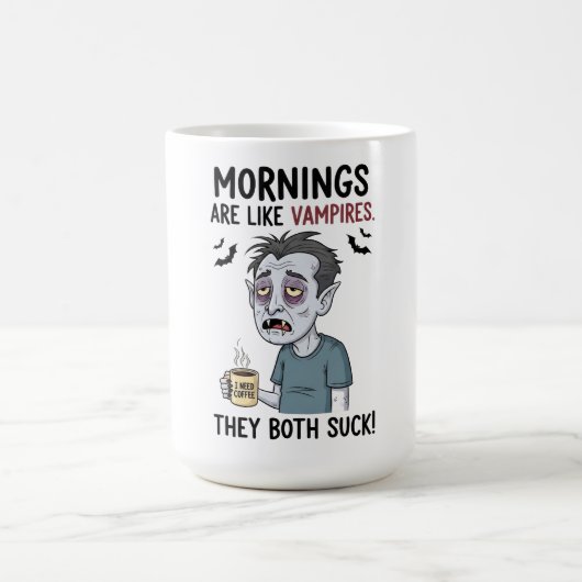 Mug Les matinées sont comme des vampires (Centre)