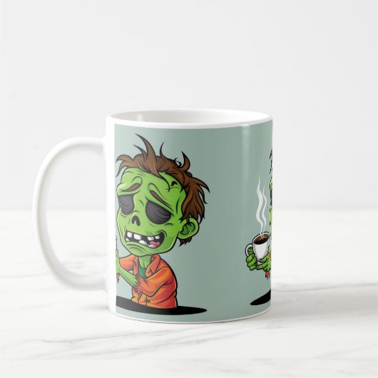 Mug Les matinées sont pour les zombies (Gauche)