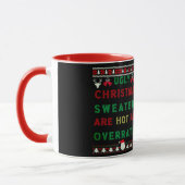 Mug Les mauvais pulls de Noël sont chauds et surévalué (Gauche)