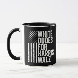 Mug Les Mecs Blancs De Harris Walz Élection Du Drapeau