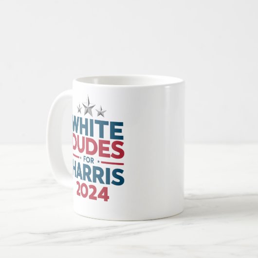 Mug Les Mecs Blancs De L'Élection Harris-2024 (Devant gauche)