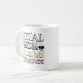 Mug Les médias sociaux ont tué Romance Citation inspir (Devant gauche)