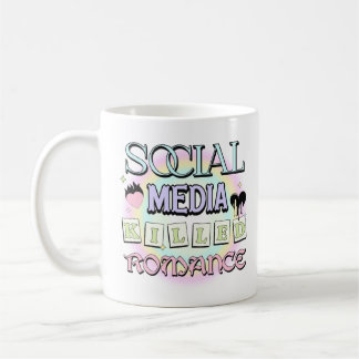 Mug Les médias sociaux ont tué Romance Citation inspir