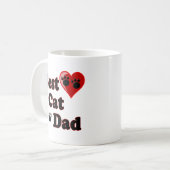 Mug Les meilleures marchandises de papa de chat pour (Devant gauche)