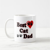 Mug Les meilleures marchandises de papa de chat pour (Gauche)