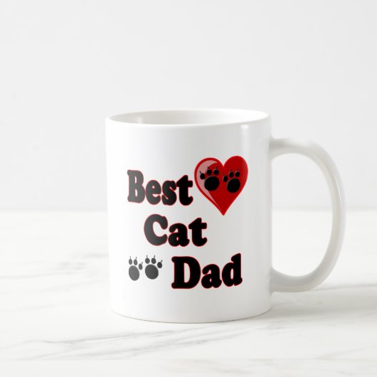 Mug Les meilleures marchandises de papa de chat pour (Droite)