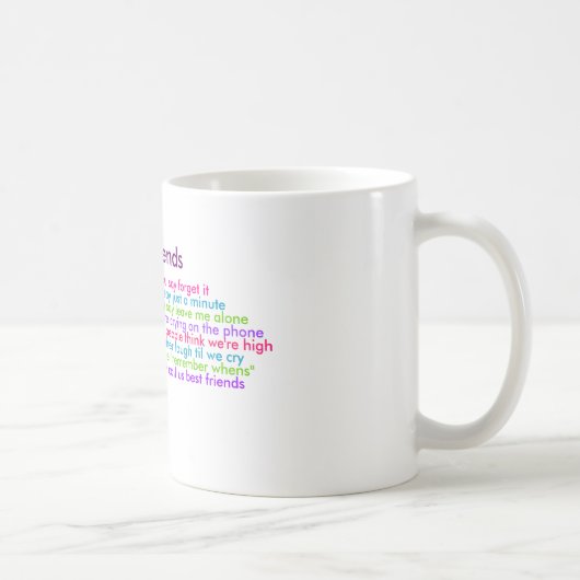 Mug Les meilleurs amis, comprennent quand vous dites (Droite)