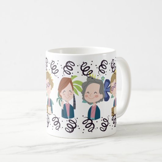 Mug Les meilleurs amis de maman célèbrent l'amitié (Devant droit)