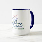 Mug Les meilleurs amis sait (Devant droit)