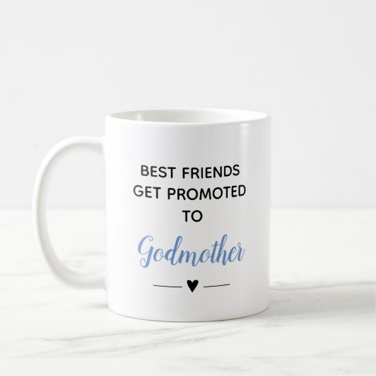 Mug Les Meilleurs Amis Sont Promus À Godmère Blue (Gauche)