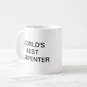 Mug Les meilleurs Carpenter du monde (Devant gauche)