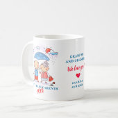 Mug Les Meilleurs Grands-Parents jamais dessiné Person (Devant gauche)
