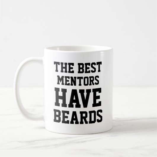 Mug Les meilleurs mentors ont des barbes (Gauche)