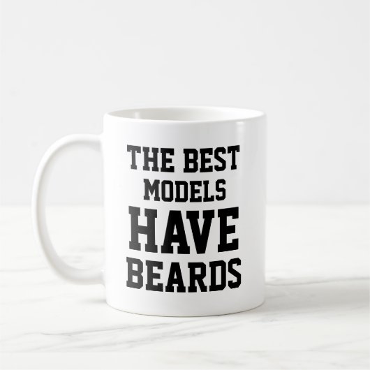 Mug Les Meilleurs Modèles Ont Des Barbes (Gauche)