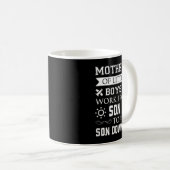 Mug Les mères de petits garçons travaillent du fils au (Devant droit)