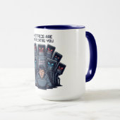 Mug Les mesures vous regardent Jeu Marketer (Devant droit)