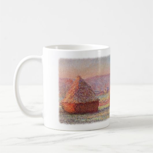 Mug Les meules de foin de Monet, Frost blanc, lever de (Gauche)