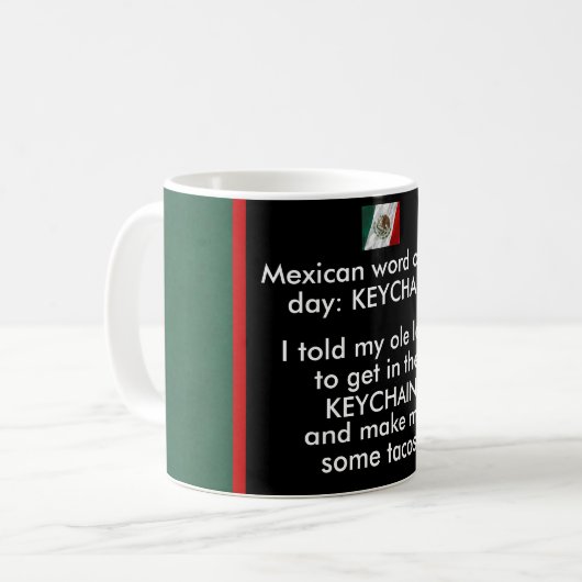 Mug Les Mexicains soient comme… (Devant gauche)
