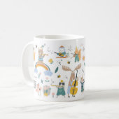 Mug Les mignons Animaux Jouant Des Instruments De Musi (Devant gauche)
