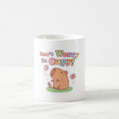 Mug Les mignons Capybara Et Papillons ne s'inquiètent (Centre)