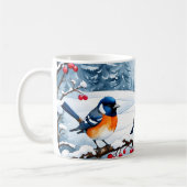 Mug Les mignons petits oiseaux chanteurs dans un paysa (Gauche)