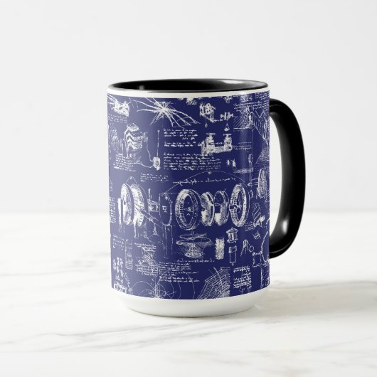 Mug Les modèles //de da Vinci (Devant droit)