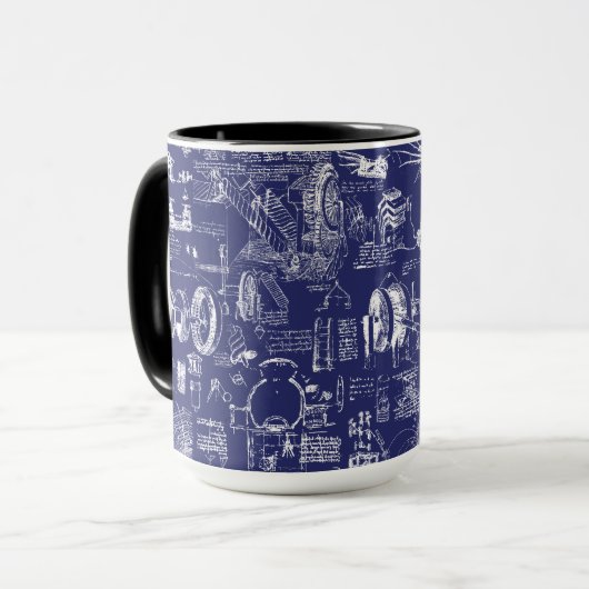 Mug Les modèles //de da Vinci (Devant gauche)