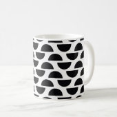 Mug Les moitiés noires du cercle créent une simple par (Devant droit)