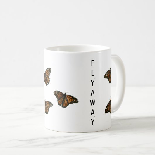 Mug Les monarques s'envolent (Devant droit)