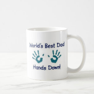 Mug Les mondes le meilleur papa, mains attaquent vers