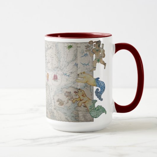Mug Les monstres de thé de Singapour (Droite)