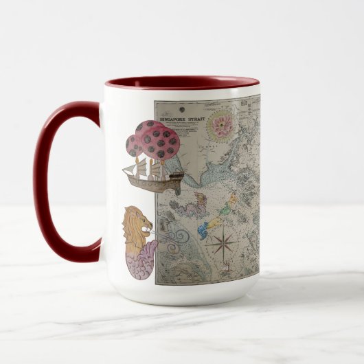 Mug Les monstres de thé de Singapour (Gauche)