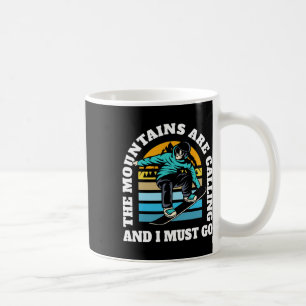 Mug Les Montagnes Appelent Le Snowboard Freestyle S