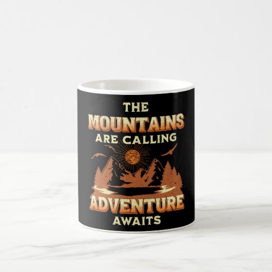 Mug Les montagnes appellent, l'aventure attend (Centre)
