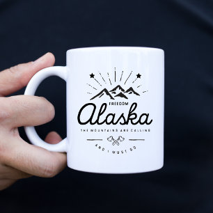 Mug Les montagnes de l'Alaska sont appelant moi