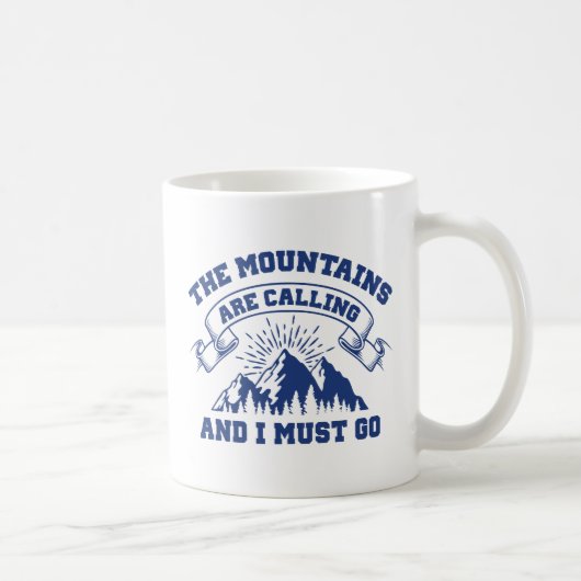 Mug Les montagnes m'appellent (Droite)