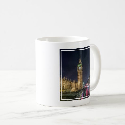 Mug Les monuments | Big Ben la nuit (Devant droit)