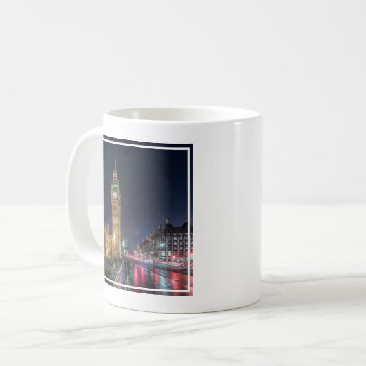 Mug Les monuments | Big Ben la nuit (Devant gauche)
