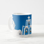 Mug Les monuments | Église grecque du dôme bleu (Devant gauche)